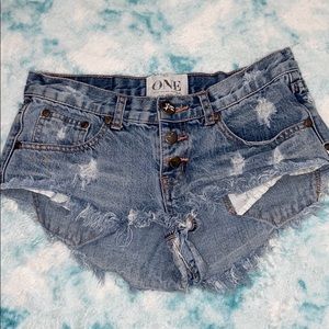 One Teaspoon Denim Shorts